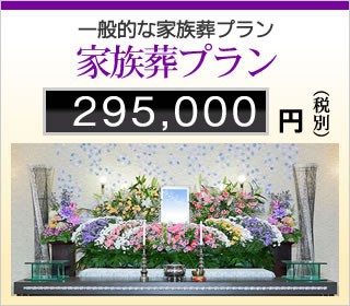 一般的な家族葬プラン　295,000円
